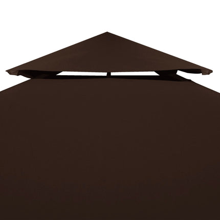 Copertura Superiore per Gazebo a 2 Strati 310g/mÃ‚Â² 4x3m Marrone
