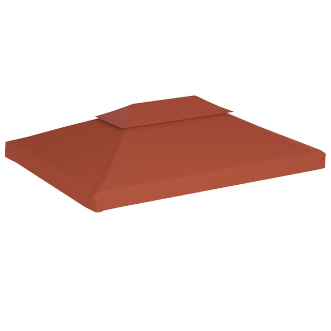 Copertura Superiore Gazebo a 2 Strati 310g/mÂ² 4x3m Terracotta