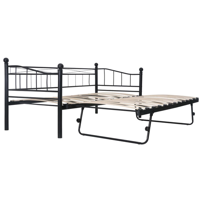 Giroletto Nero in Acciaio 180x200/90x200 cm