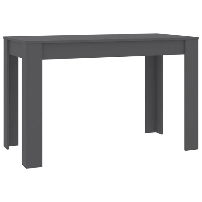 Tavolo da Pranzo Grigio 120x60x76 cm in Legno Multistrato