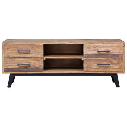 Mobile Porta TV 120x30x45 cm in Legno Massello di Teak