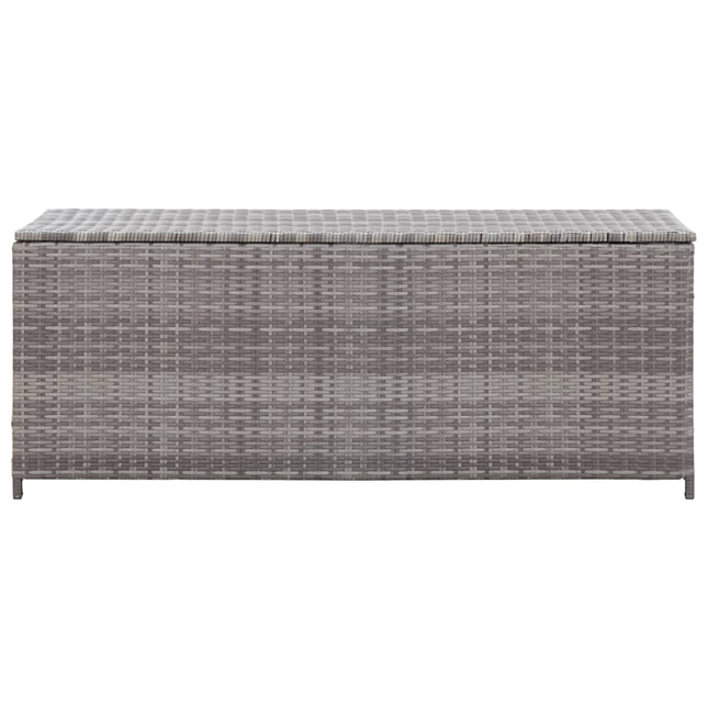 Baule da Giardino Grigio 120x50x60 cm in Polyrattan