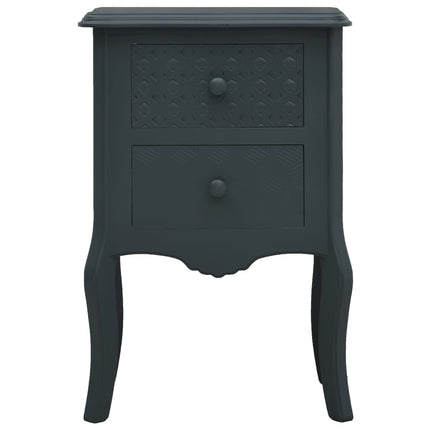 Comodino Grigio 43x32x65 cm in MDF