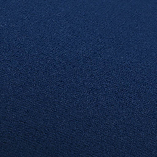 Sgabello Blu e Oro in Velluto