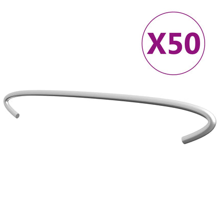Ganci per Gabbione 50 pz in Acciaio Zincato 40 cm