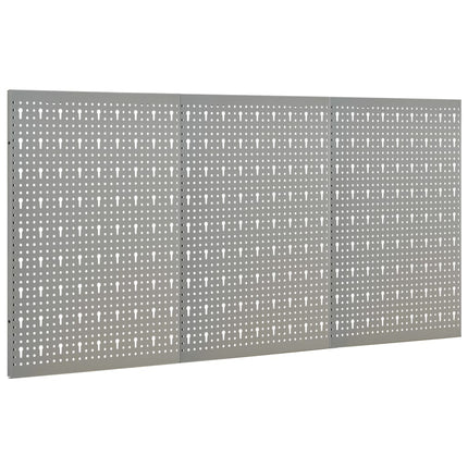 Pannelli per Utensili a Parete 3 pz 40x58 cm Acciaio