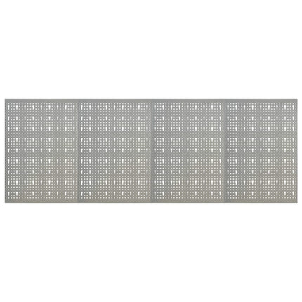 Pannelli per Utensili a Parete 4 pz 40x58 cm in Acciaio