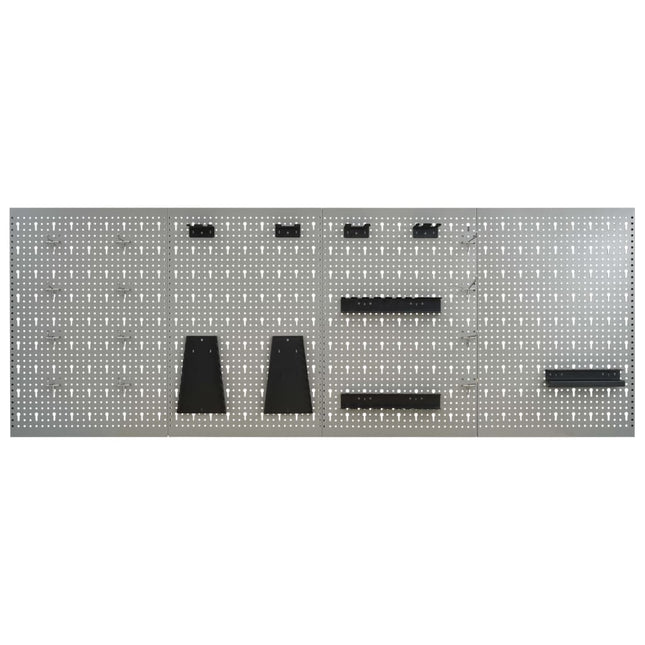 Pannelli per Utensili a Parete 4 pz 40x58 cm Acciaio