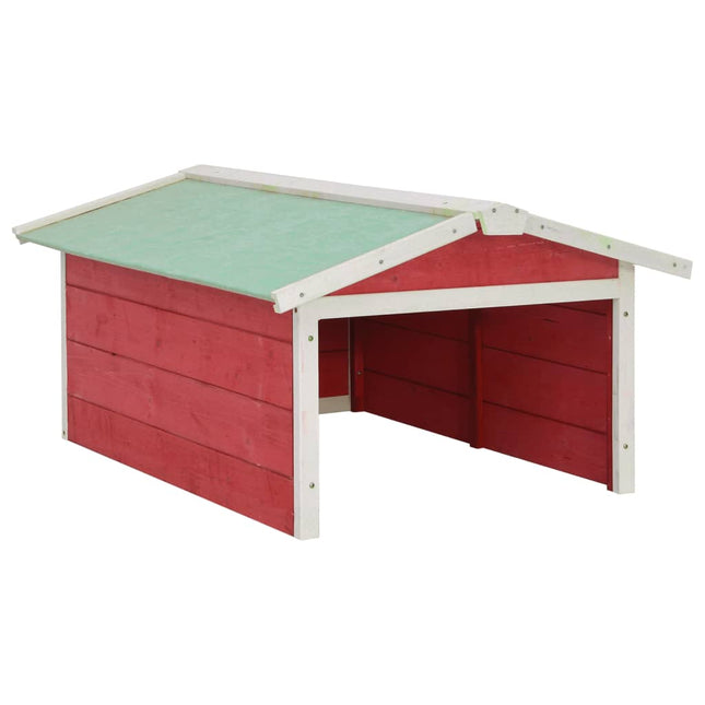 Casetta per Tosaerba Robotizzato 72x87x50 cm Rossa Bianca Abete