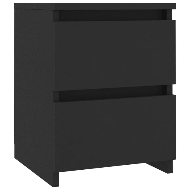 Comodino Nero 30x30x40 cm in Legno Multistrato