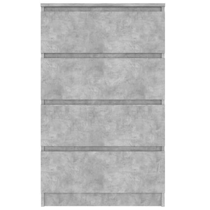 Credenza Grigio Cemento 60x35x98,5 cm in Legno Multistrato