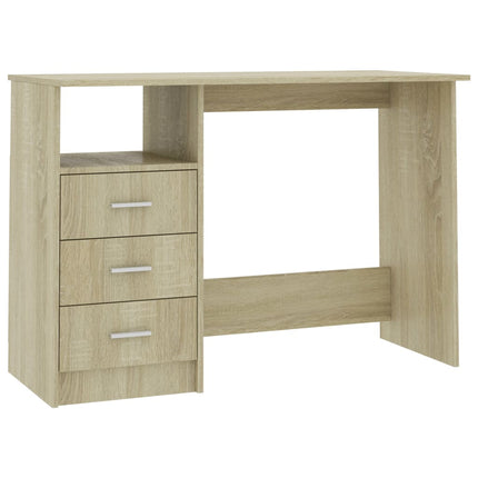 Scrivania Cassetti Rovere Sonoma 120x50x76 cm Legno Multistrato