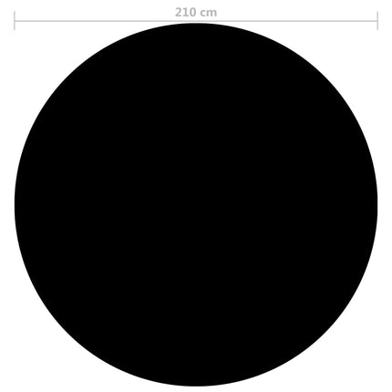 Copertura per Piscina Nera 210 cm PE