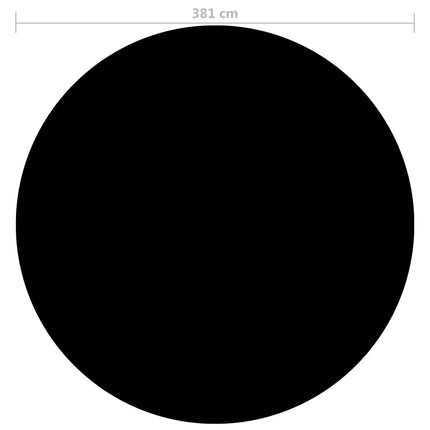Copertura per Piscina Nera 381 cm PE