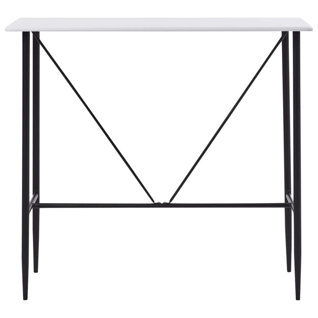 Tavolo da Bar Bianco 120x60x110 cm in MDF