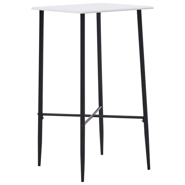 Tavolo da Bar Bianco 60x60x111 cm in MDF