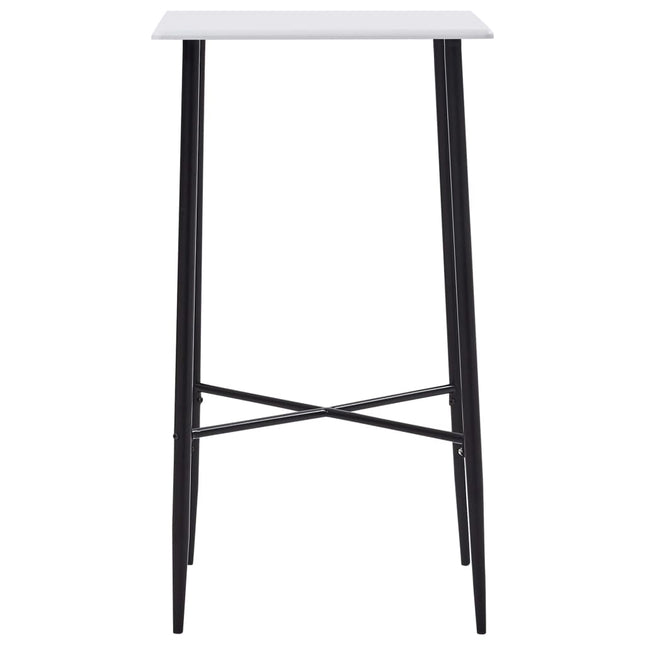 Tavolo da Bar Bianco 60x60x111 cm in MDF