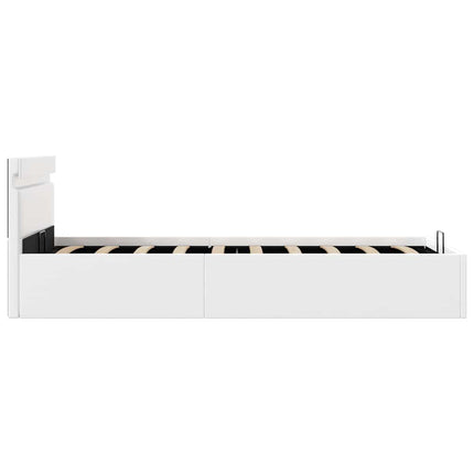 Giroletto Contenitore Idraulico LED Bianco Similpelle 100x200cm
