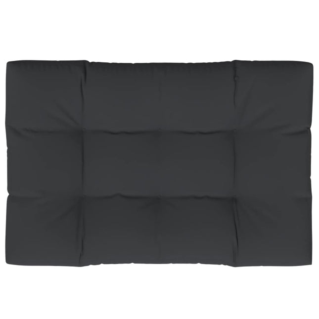 Cuscino per Pallet Nero 120x80x12 cm in Tessuto