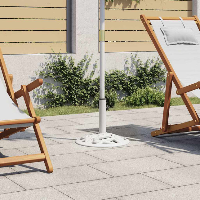 Base Ombrellone Bianca 9 kg 40 cm in Ghisa