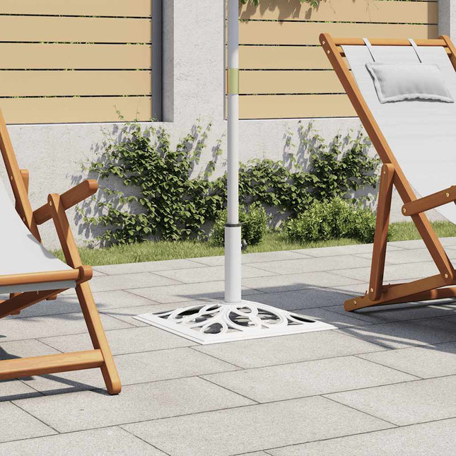 Base Ombrellone Bianca 12 kg 49 cm in Ghisa