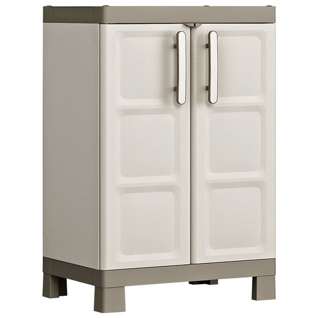 Keter Armadietto Basso Excellence Beige e Talpa 97 cm