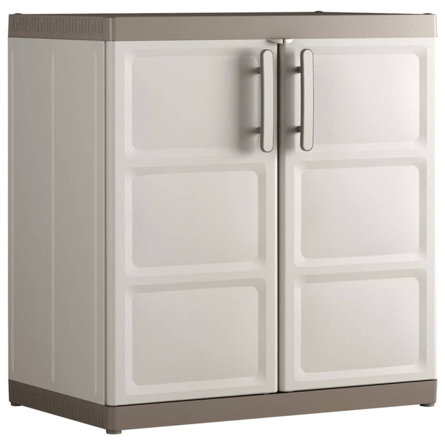Keter Armadietto Basso Excellence XL Beige e Talpa 93 cm