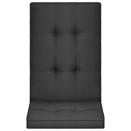 Cuscini per Sedie da Giardino 2 pz Antracite 120x50x5 cm