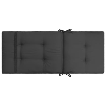 Cuscini per Sedie da Giardino 2 pz Antracite 120x50x5 cm