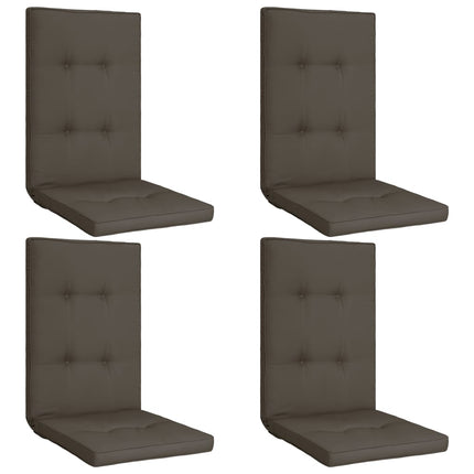Cuscini per Sedie da Giardino 4 pz Antracite 120x50x5 cm