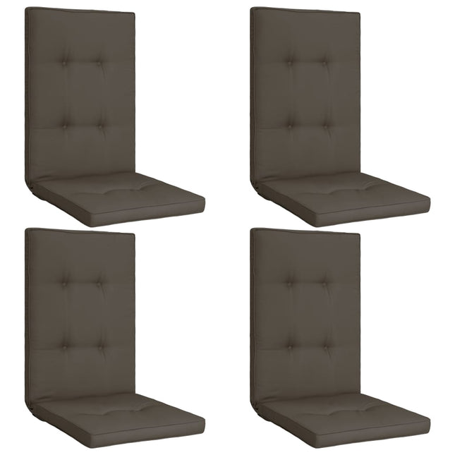 Cuscini per Sedie da Giardino 4 pz Antracite 120x50x5 cm