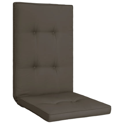 Cuscini per Sedie da Giardino 4 pz Antracite 120x50x5 cm