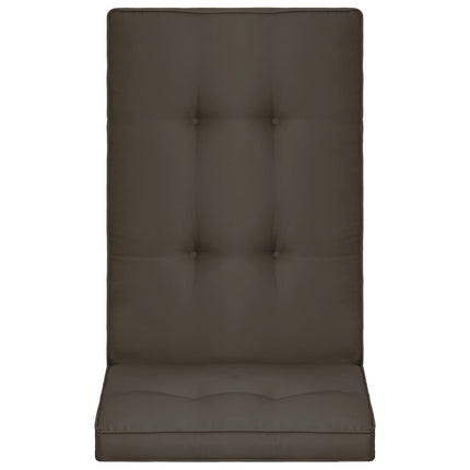 Cuscini per Sedie da Giardino 4 pz Antracite 120x50x5 cm