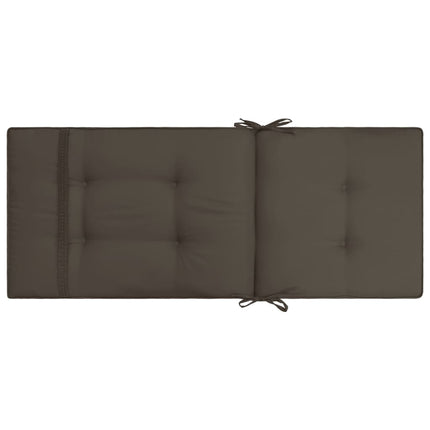 Cuscini per Sedie da Giardino 4 pz Antracite 120x50x5 cm