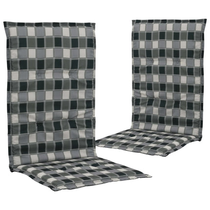 Cuscini Sedie Giardino con Stampa 2 pz Multicolori 120x50x3 cm