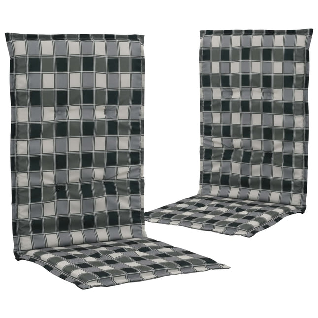 Cuscini Sedie Giardino con Stampa 2 pz Multicolori 120x50x3 cm
