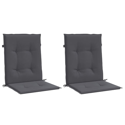 Cuscini per Sedia 2 pz Antracite Tessuto Oxford