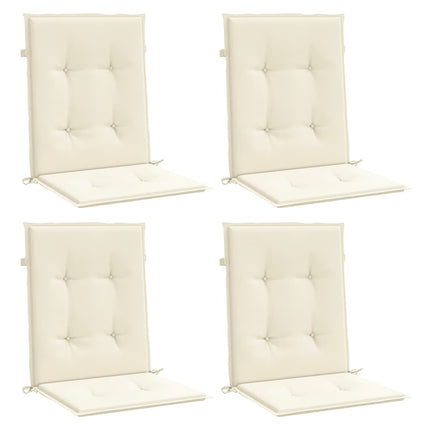 Cuscini per Sedia 4 pz Crema 100x50x3 cm in Tessuto Oxford
