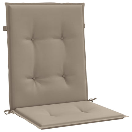 Cuscini per Sedia 4 pz Tortora 100x50x3 cm in Tessuto Oxford