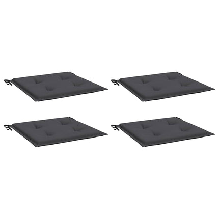 Cuscini per Sedia 4 pz Antracite 40x40x3 cm in Tessuto Oxford