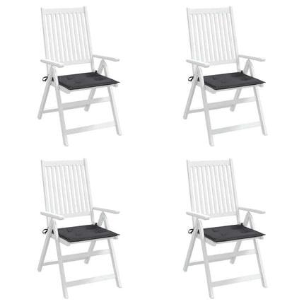 Cuscini per Sedia 4 pz Antracite 40x40x3 cm in Tessuto Oxford
