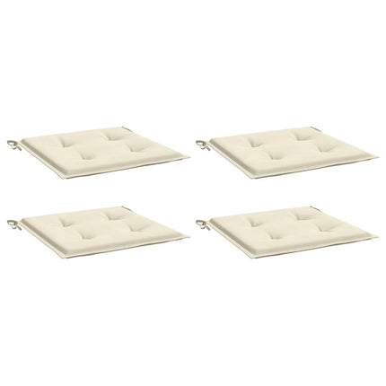 Cuscini per Sedia 4 pz Crema 40x40x3 cm in Tessuto Oxford