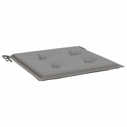 Cuscini per Sedia 2 pz Grigi 50x50x3 cm in Tessuto Oxford