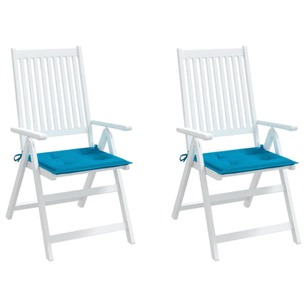 Cuscini per Sedia 2 pz Blu 50x50x3 cm in Tessuto Oxford