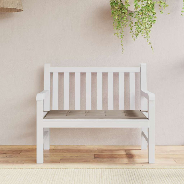 Cuscino per Panca Tortora 100x50x3 cm in Tessuto Oxford