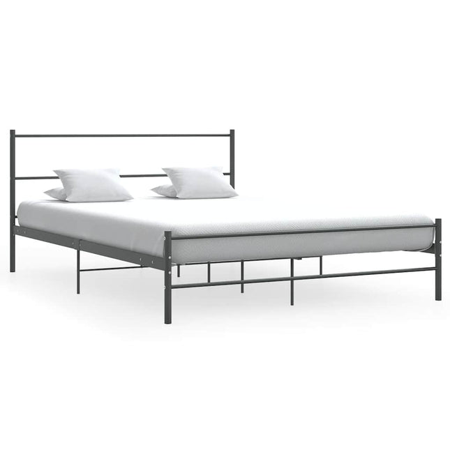 Giroletto senza Materasso Grigio in Metallo 140x200 cm