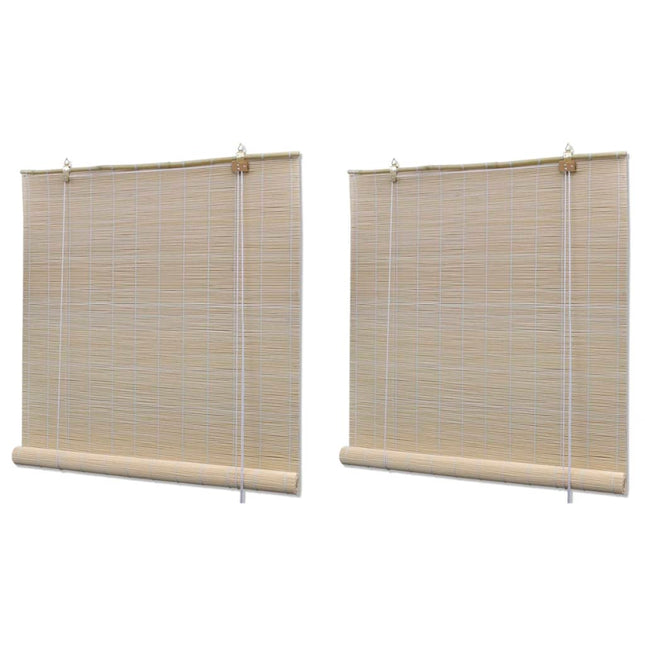Tende a Rullo in BambÃƒÂ¹ 2 pz 120x160 cm