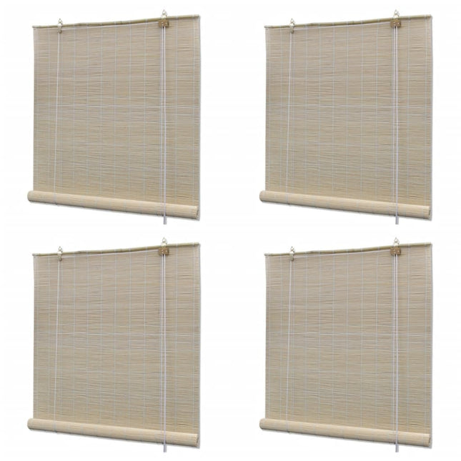 Tende a Rullo in BambÃ¹ 4 pz 120x160 cm