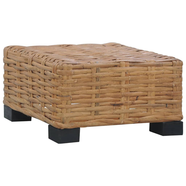 Tavolino da Salotto 47x47x28 cm in Rattan Naturale