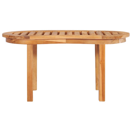 Tavolino da Salotto 90x50x45 cm in Legno Massello di Teak